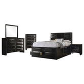 Briana 5-piece California King Bedroom Set Black